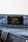 90s Vintage Vtg Rare Lee Jeans Mid Waisted Cotton MOMs Straight Leg Zip Straight Pants Trousers Jeans Size S Girlfriend Gift