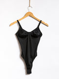 Vintage Christian Dior Black Woman Bodysuit size Small