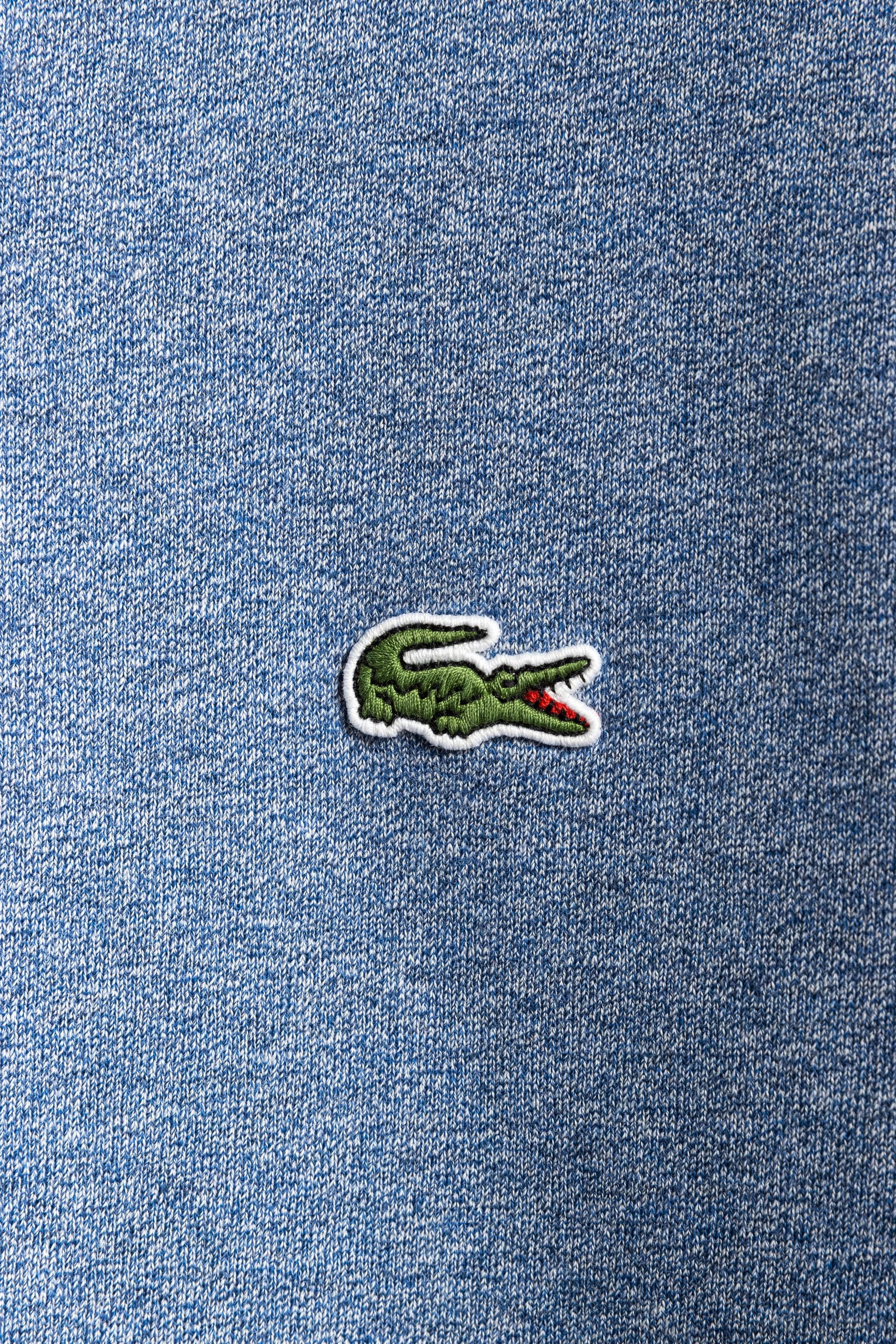 Vintage 00s Lacoste Jumper Lacoste Hood Lacoste Sweater Streetwear Lacoste Logo Embroidered Jumper Sweater Blue Melange Logo