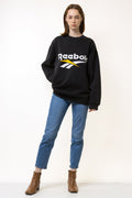 Vintage 90s Reebok Sweatshirt Reebok Crewneck Reebok Sweater Streetwear Reebok Logo Reebok Jumper Sweater Big Logo Large