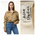 Vintage Acne Studios Cotton Logo Long Sleeve Buttons Up Woman Shirt/ Vintage Acne Unisex Cargo Minimalist Medium Woman Shirt