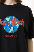 90s Vintage Hard Rock Cafe Orlando Tshirt I Unisex Graphic Print T Shirt - Men's Large | Vintage Black Graphic Print Tee