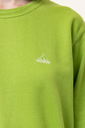 90s Vintage ADIDAS Sweatshirt Green Sweatshirt Adidas Size Women's M Retro 90's Rave Classic Athletic Sport Style Small Logo Pullover