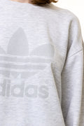 90s Vintage Adidas Sweatshirt Gray Sweatshirt Size Men's M Retro 90's Rave Classic Athletic Sport Style Big Logo Pullover