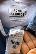 Vintage Acne Studios Cotton Logo Long Sleeve Buttons Up Woman Shirt/ Vintage Acne Unisex Cargo Minimalist Medium Woman Shirt