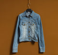 Vintage Y2K Blue Grunge Denim Jacket, Vintage Denim Jean Jacket, Vintage Woman Jeans Jacket, Vintage Jacket size Small