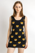 Rare Moschino Black Teddy Bear Knit Dress XS/ Vintage Woman Clothing/ Vintage Woman Dress/ Vintage Woman Outfit