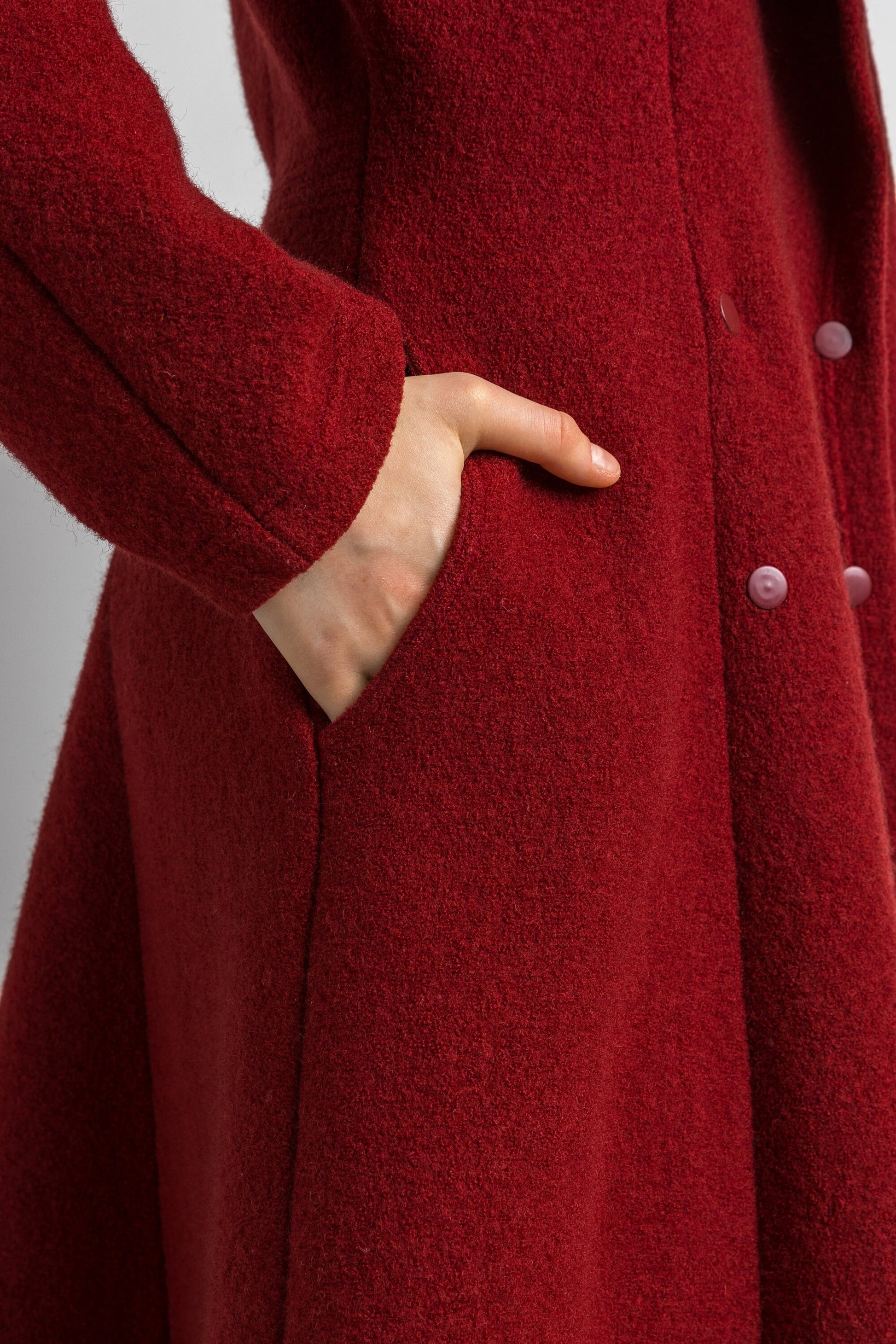 Maroon Wool Coat wool vintage 70s winter coat longline women peacoat casual blazer topcoat wool coat fancy vintage clothing size Small