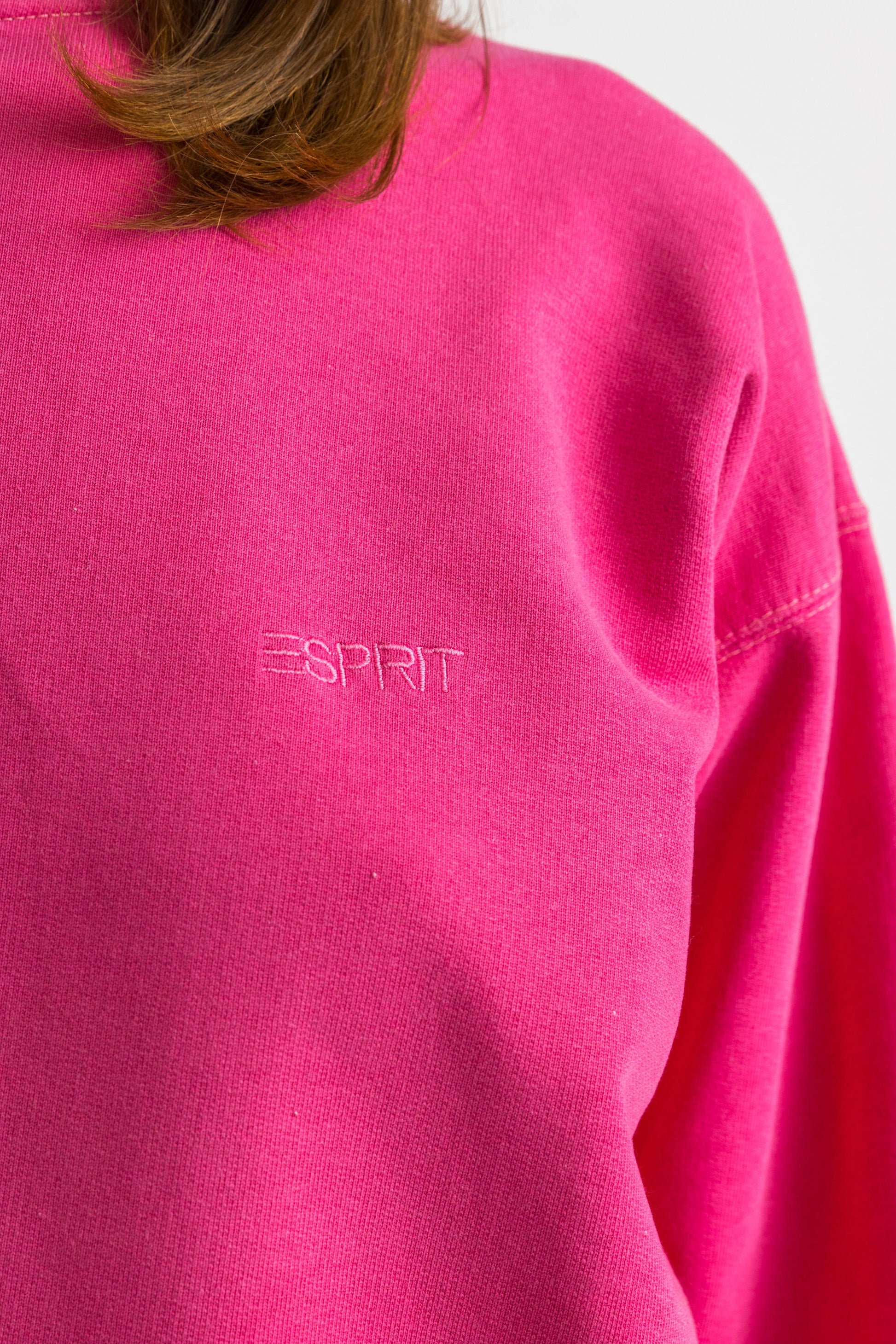 90s Vintage Esprit Sweatshirt Pink Sweatshirt Esprit Size Women's S Retro 90's Rave Classic Athletic Sport Style Small Logo Pullover