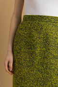 1990s Vintage Christian Lacroix Midi Green High Waisted Sool Woman Skirt size Small/ Vintage Woman Mini Skirt