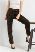 80s Vintage High Waisted Suede Woman Pants size 38/ Vintage woman suede brown trousers/ vintage woman clothing/ vintage woman