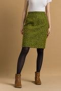 1990s Vintage Christian Lacroix Midi Green High Waisted Sool Woman Skirt size Small/ Vintage Woman Mini Skirt