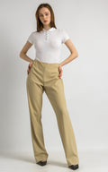 Vintage Ralph Lauren Authentic Beige Pants Size Women's 10 Trousers Retro Classic Work Wear 90s Luxury Style fits Medium