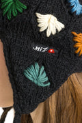 70s Vintage Knitted Woman Retro Crochet Wool Hat/ Vintage Woman Multicolor Winter Hat/ Retro Woman Winter size Small