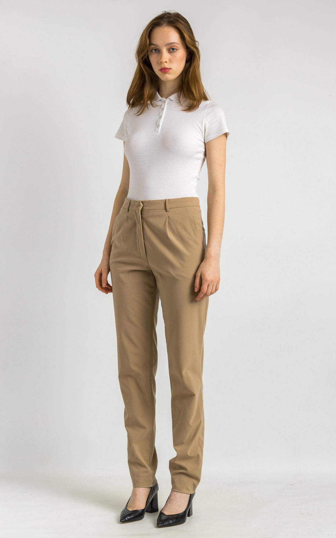 Vintage Jil Sander Cashmere Authentic Beige Pants Size Women's 36 Trousers Retro Classic Work Wear 90s Luxury Style fits Small