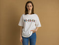 90s Vintage Lee Tshirt I One World One Time Graphic T Shirt - Women's XL | Vintage White Graphic Print Tee