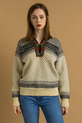 Dale of Norway (L) - Wool Sweater / Norwegian sweater / original National Norway sweater / handmade/ dale of norway