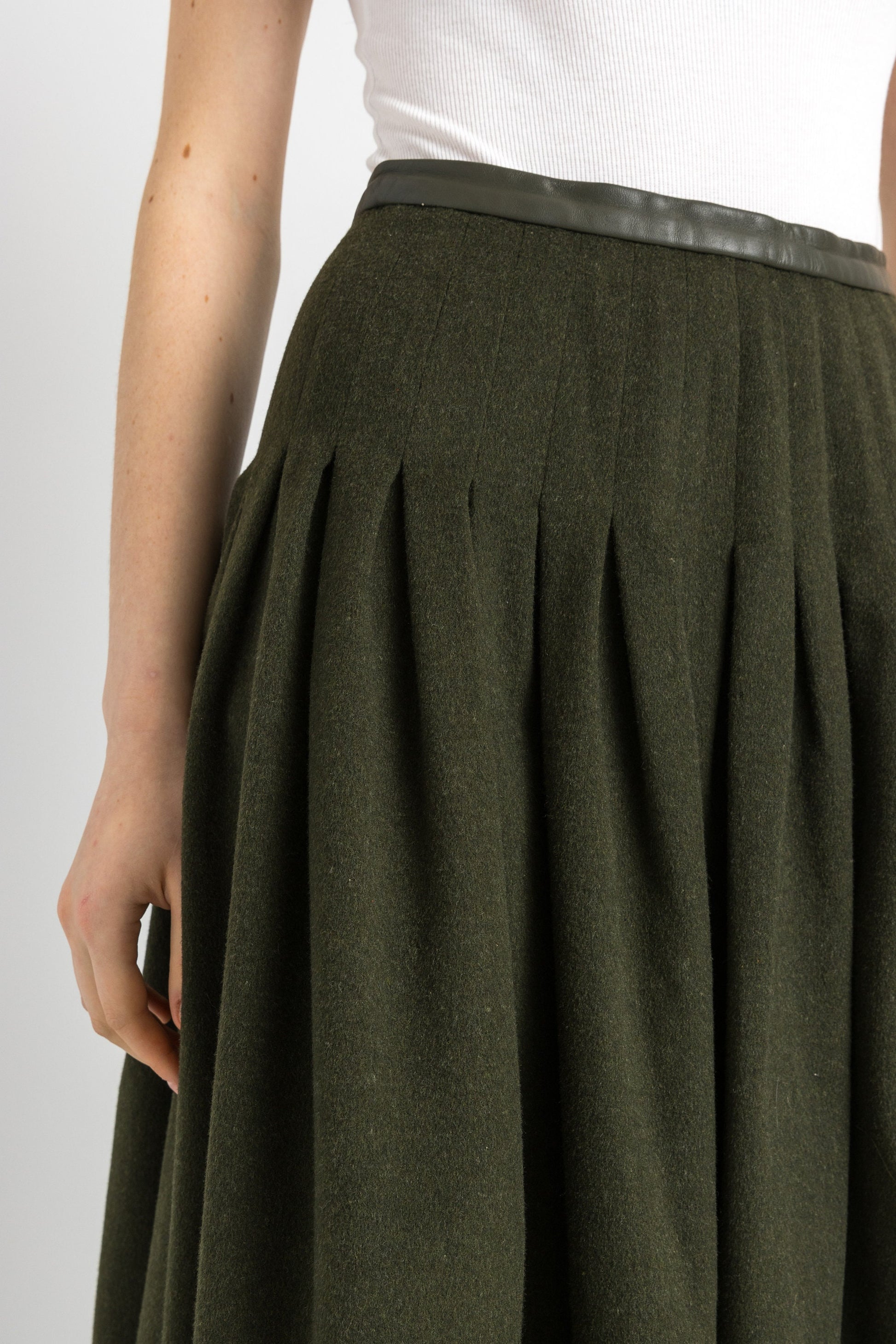 80s JIL SANDER Wool Brand VINTAGE 1980s skirt, 80s Jil Sander Cashmere original maxi skirt, a line high waist vintage skirt