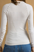 00s Vintage XBionic White Woman Thermal Thermo Top Jumper size S M