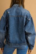 1980 80s Vintage MUSTANG Denim JACKET men size M Blue Acid Wash Casual Wear Unisex Jean