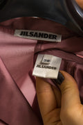 Vintage Jil Sander Blazer Jacket Blazer size Medium/ Vintage Jil Sander Pink Silk Blazer/ Vintage Woman Clothing/ Vintage Woman Blazers