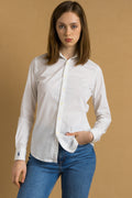 90s Vintage Ralph Lauren White Logo Long Sleeve Buttons Up Woman Shirt in 2 sizes/ Vintage Ralph Lauren White Woman Shirt