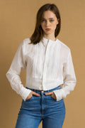 90s Vintage Ralph Lauren White Logo Long Sleeve Buttons Up Woman Shirt in 8 size/ Vintage Ralph Lauren White Woman Shirt