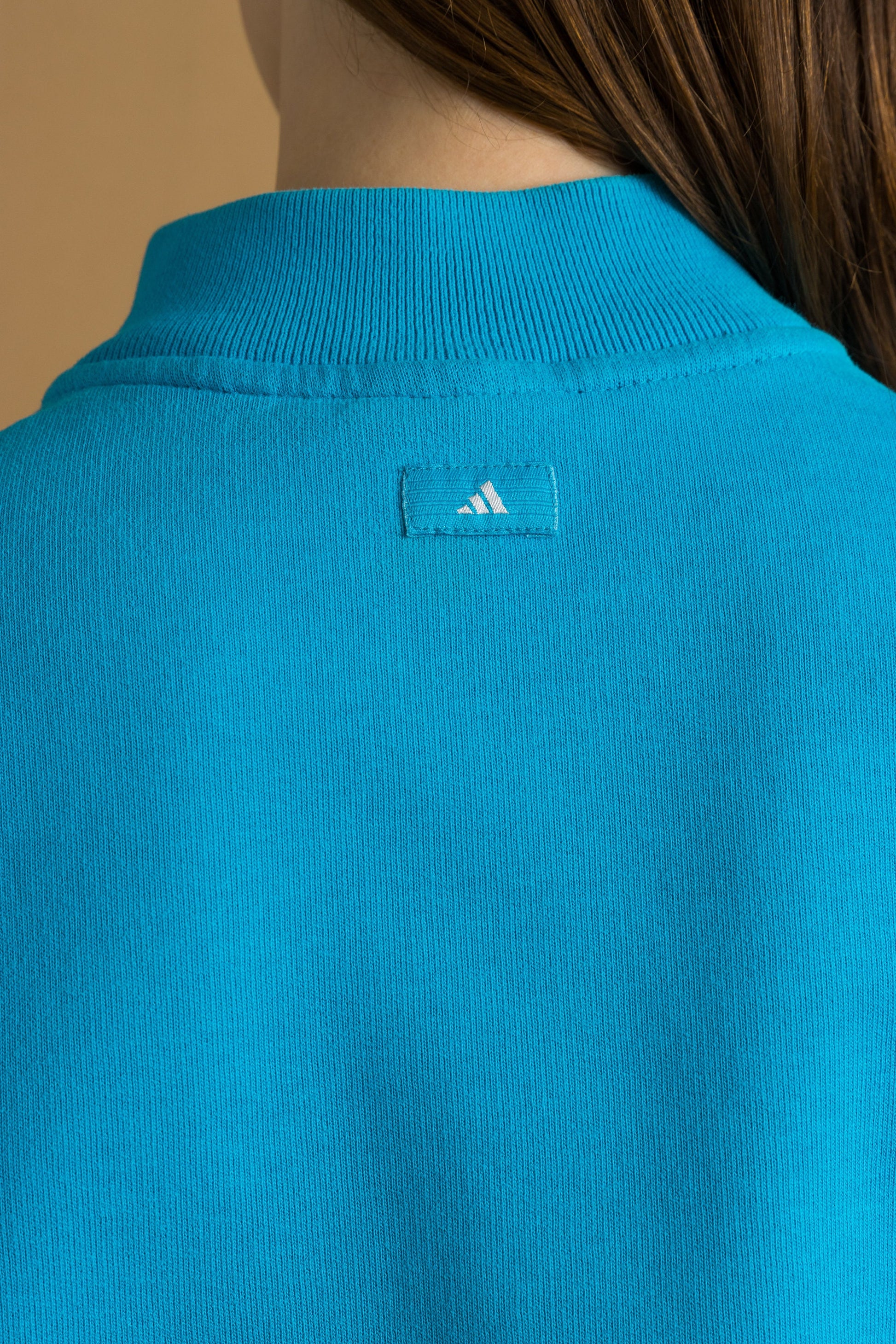 Medium 90s Adidas Zip Fastens Sweatshirt | Vintage Blue Zip Woman Adidas Small Logo Crewneck Raglan Sleeve Rave Sweater Top Pullover