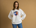 90s Vintage Computer Printers Graphic Vintage Sweatshirt Long Sleeve Woman Vintage Print Sweater. Vintage Unisex Print Jumper size XLarge