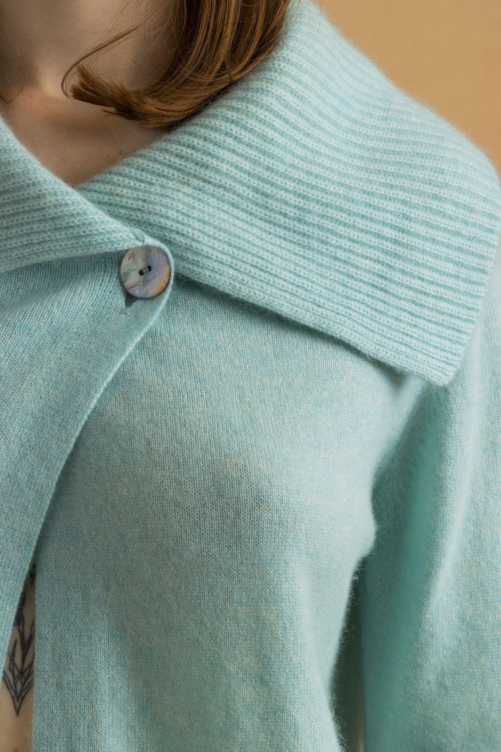 90s Vintage 100% Cashmere Blue Button Up Sweater Jumper Cardigan Girlfriend Gift Present Womans Wear Vintage Clothes