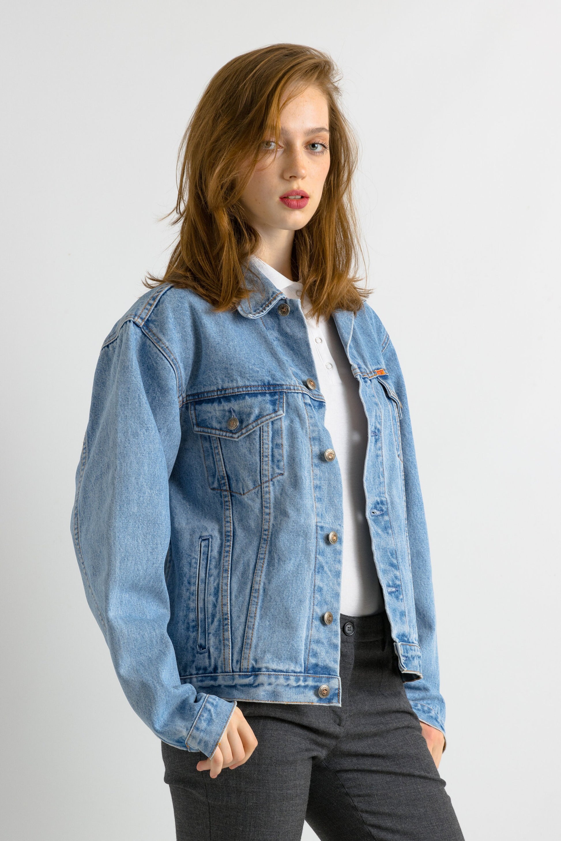 Vintage Denim Jacket, Womens denim jacket, Replay Jean , Blue denim jacket, Classic denim jacket, Cotton denim jacket, Denim jacket,M