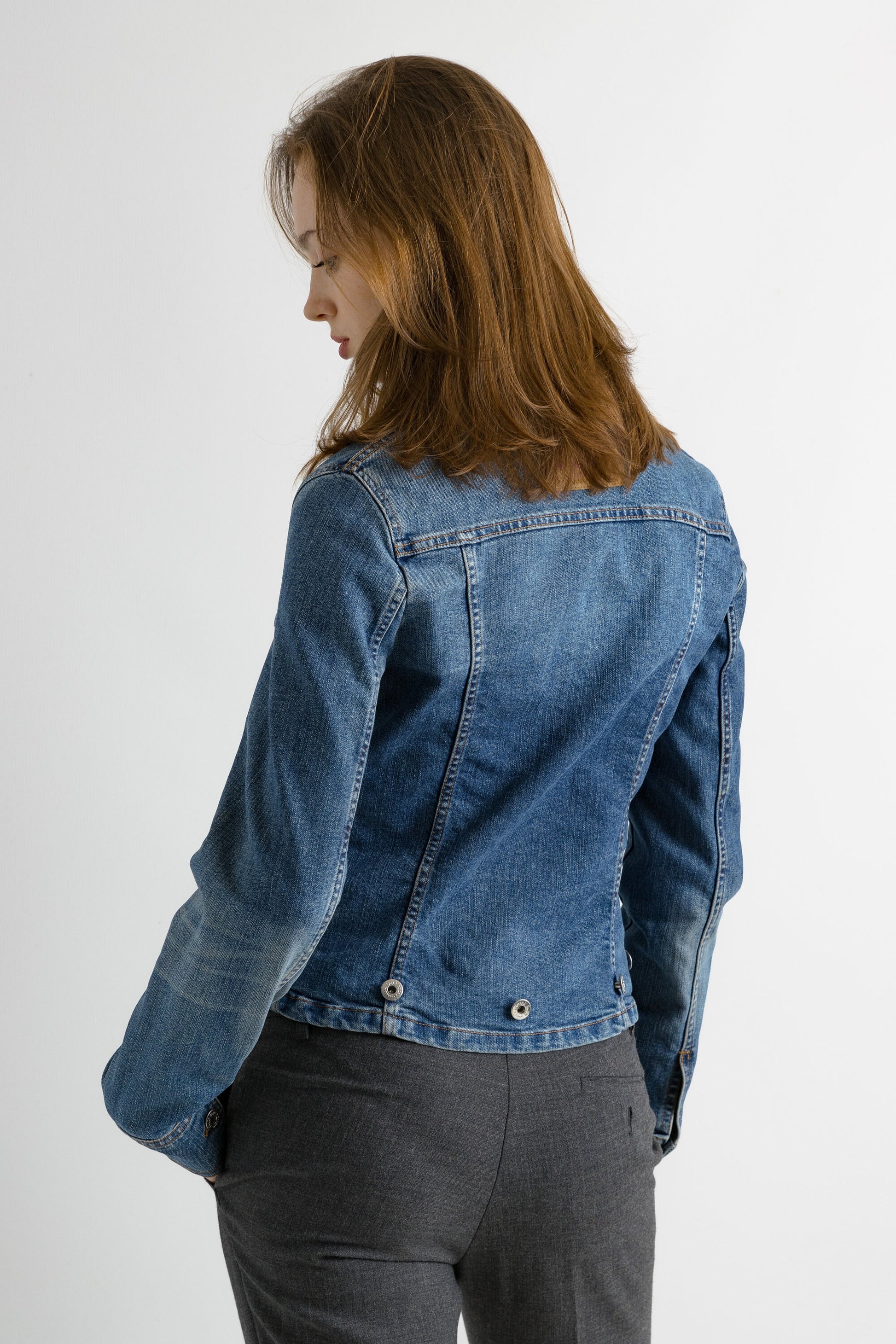 Vintage Denim Jacket, Womens denim jacket, Jean jacket, Blue denim jacket, Classic denim jacket, Cotton denim jacket, Basic denim jacket, S