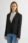 Vintage Max Mara Blazer Jacket Blazer size Medium/ Vintage Max Mara Black Wool Blazer/ Vintage Woman Clothing/ Vintage Woman Blazers