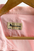 Vintage Aquascutum Check Cotton Logo Long Sleeve Buttons Up Unisex Shirt/ Vintage Aquascutum Unisex Striped Size L Man Shirt