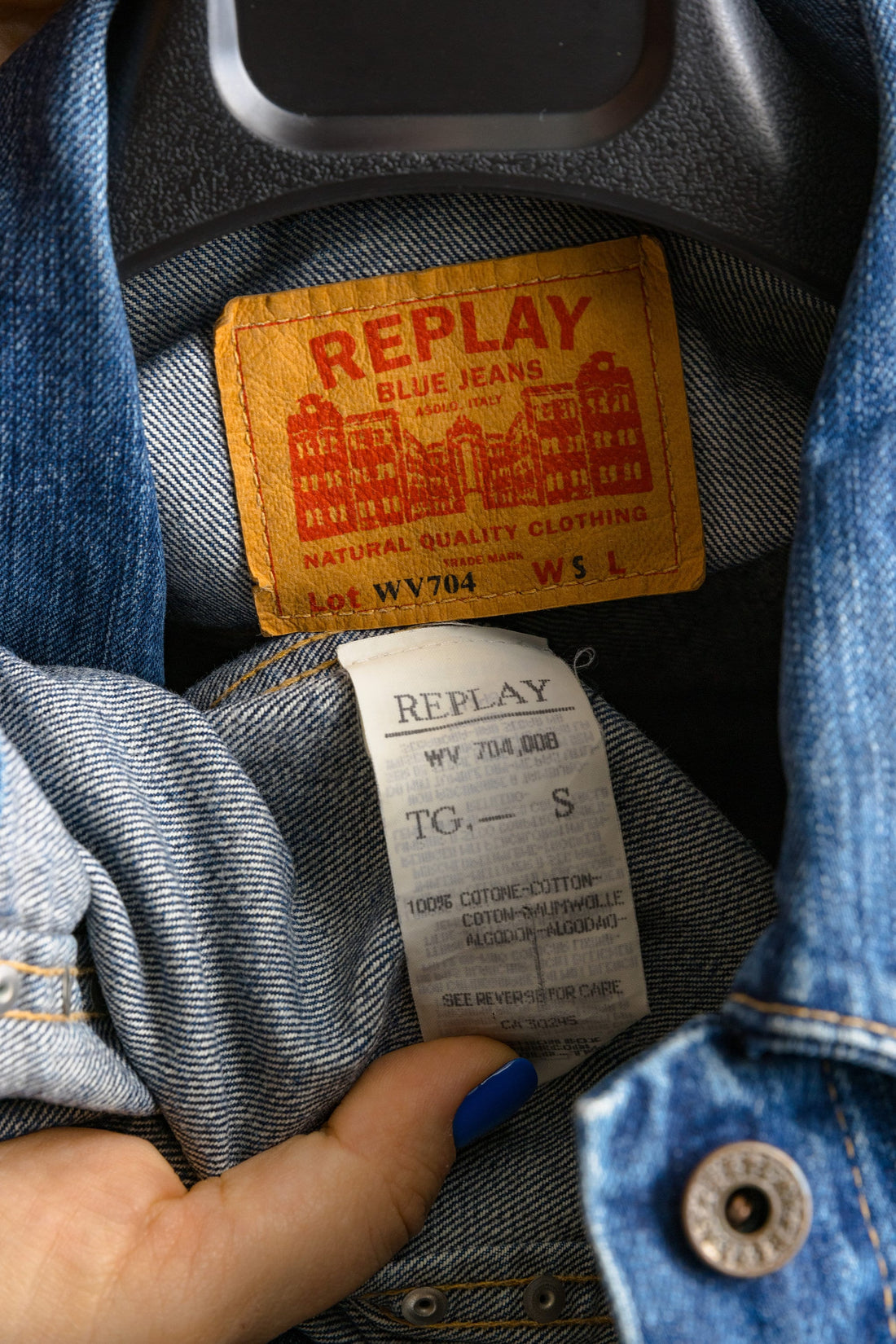 Vintage Replay Jacket, Womens denim jacket, Replay Jean, Blue denim jacket, Classic denim jacket, Cotton denim jacket, Denim jacket, S