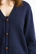 Vintage Ralph Lauren Blue Wool Long Sleeve Buttons Up Unisex Cardigan/ Vintage Ralph Lauren Unisex Blue Medium Man Jacket