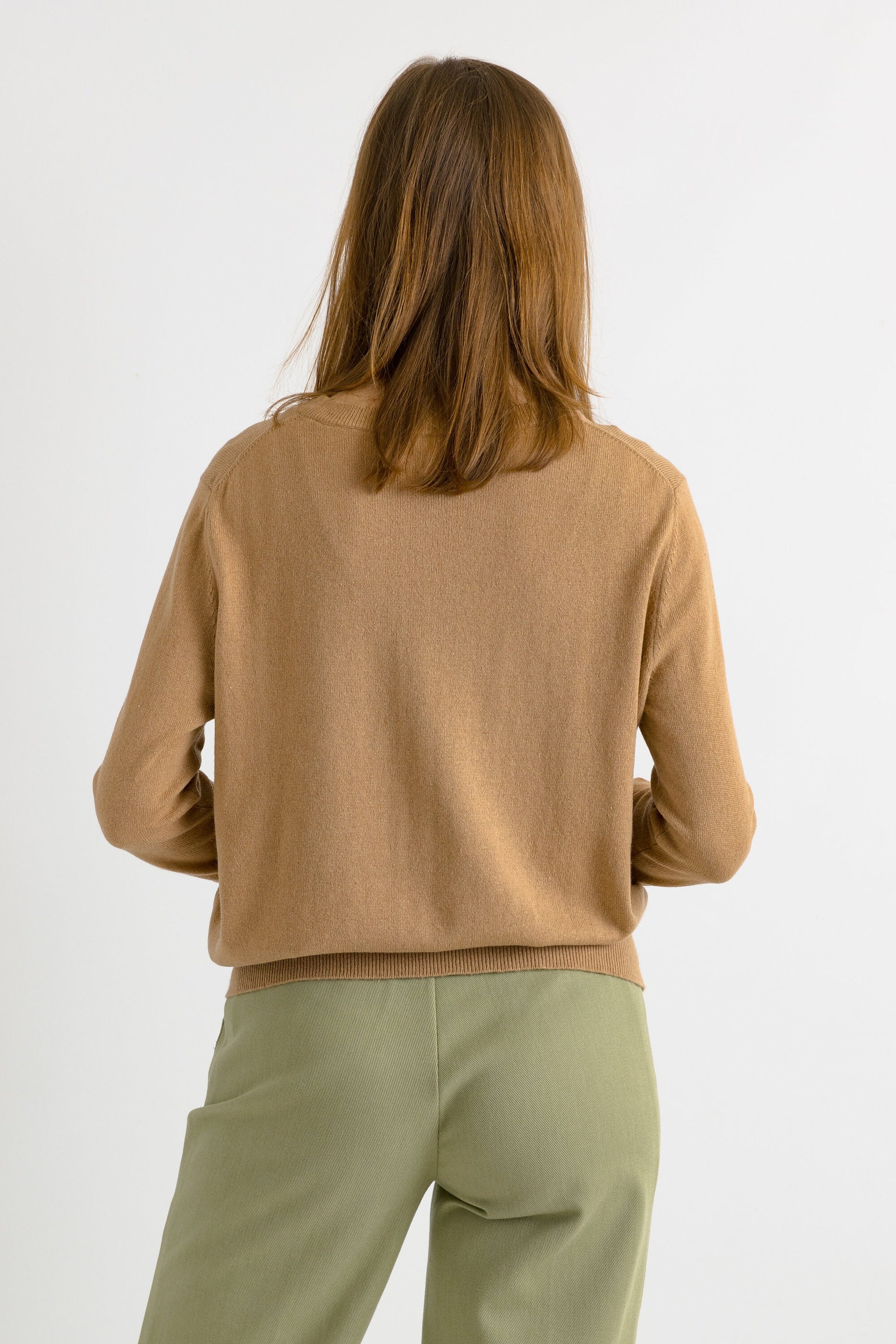 Vintage 90s Knit Sweater. Womens Jumper Beige Cashmere Silk Jumper Minimalist Sweater Knitwear Old Money 90s Sweater . size Small