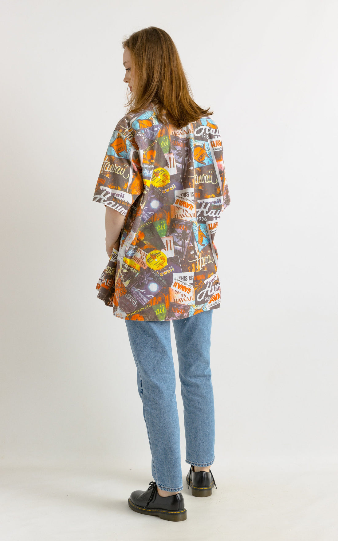 Vintage patterned blouse 80s / vintage woman blouse with colored abstract pattern / vintage summer women shirt / Vintage jacket shirt