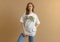 1995 Weekend Vintage Graphic Print Logo Cotton T-shirt/ Vintage White Graphic Print Tee Xlarge