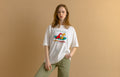 1991 SWITCHER Vintage Graphic Print White Cotton Tee Shirt T-shirt/ Vintage White Graphic Print Tee