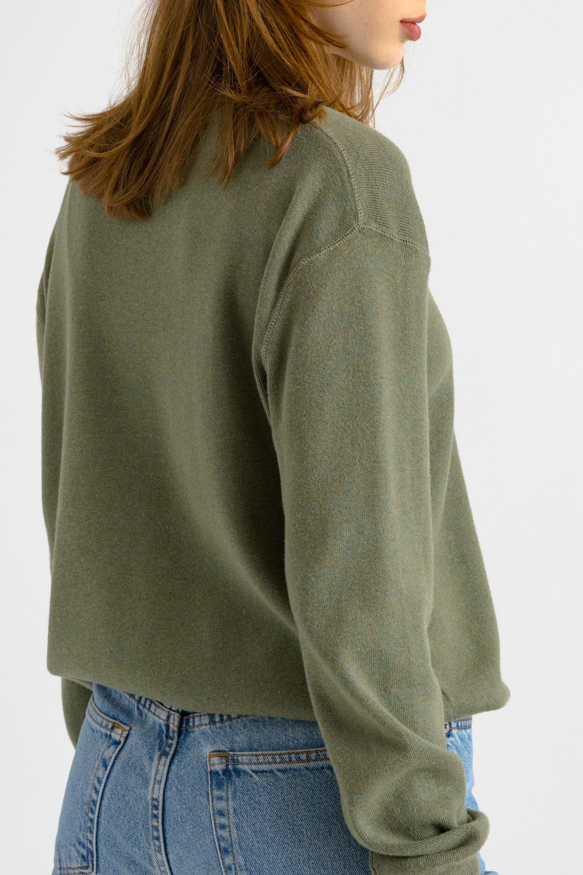 Vintage Ralph Lauren Green Cotton Long Sleeve Unisex Pullover/ Vintage Ralph Lauren Unisex Green Small Man Sweater