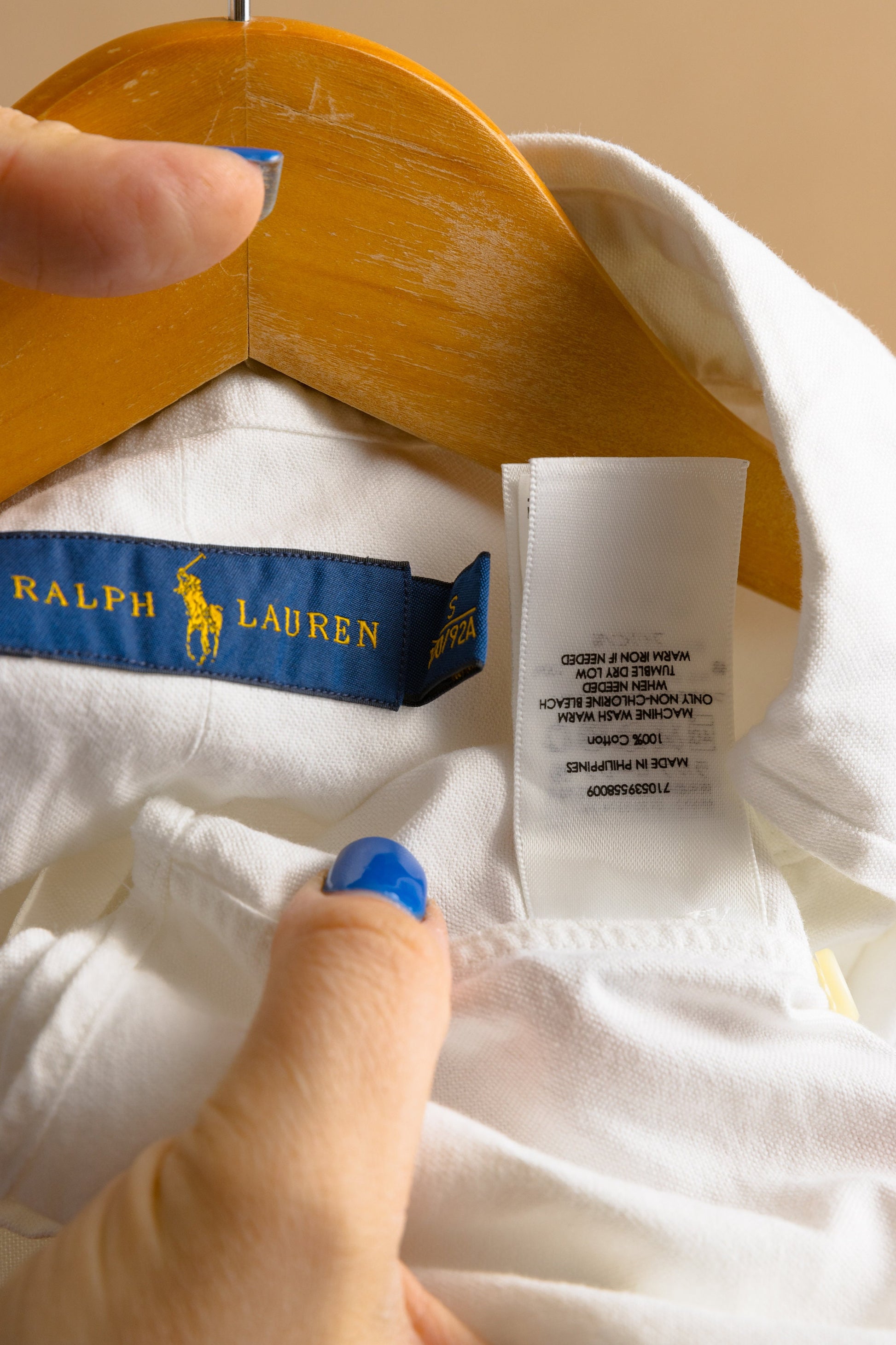 Vintage Ralph Lauren White Cotton Logo Short Sleeve Buttons Up Unisex Shirt/ Vintage Ralph Lauren Unisex White Small Man Shirt