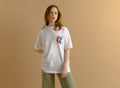 90s Vintage Polo Tee/ Polo Club Graphic T Shirt - Women's M | Vintage White Logo Graphic Print Tee