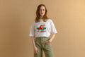 1991 SWITCHER Vintage Graphic Print White Cotton Tee Shirt T-shirt/ Vintage White Graphic Print Tee