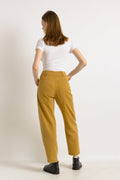 90s Vintage Woman Tapered MOMs Cotton High Waisted Cotton Straight Pants Trousers Size S Girlfriend Gift/ Vtg Cargo Pants