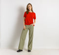 Vintage 90’s Weill crew neck cashmere top | Cashmere red neutral top | woman blouse | medium top