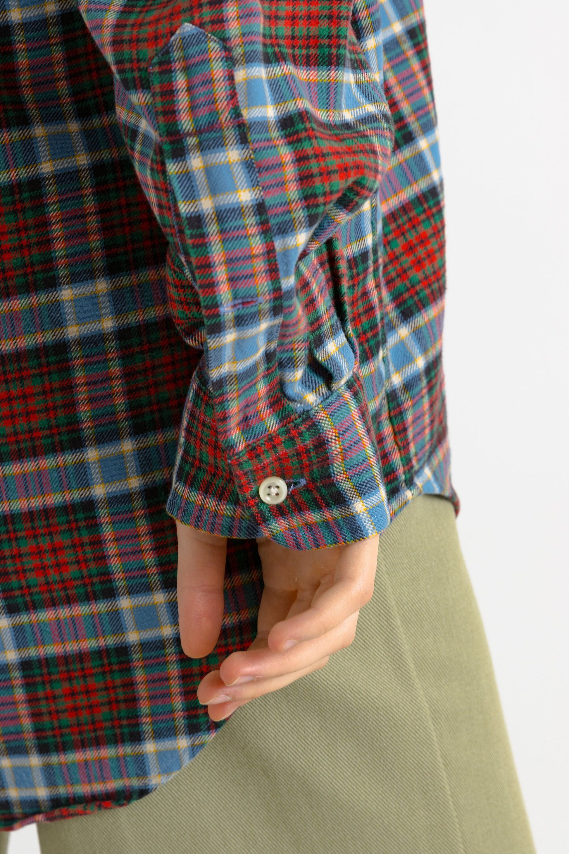 Vintage Ralph Lauren Checked Blake Cotton Logo Long Sleeve Buttons Up Unisex Shirt/ Vintage Ralph Lauren Unisex Check Medium Man Shirt