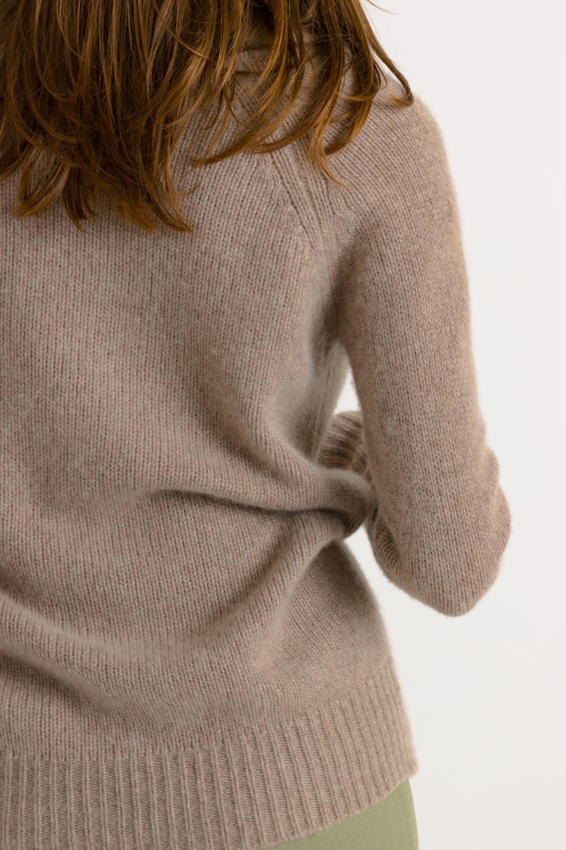 Vintage Rech Paris Cashmere Knit Sweater. Womens Jumper Beige Camel Jumper Minimalist Sweater Knitwear Old Money Sweater . size Small