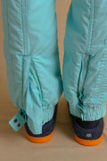 90s Vintage Vtg Rare Winter Blue Padded Lined with Elasticated Waist and Belt Overalls Winter Ski/ Vintage Winter Snow Suit for Women