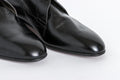 Size 8 Men's Vintage Fratelli Zanin Black Leather Oxfords | Square Toe Leather Shoes | 40.5 41